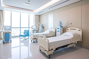 医院病房装潢干净效果图