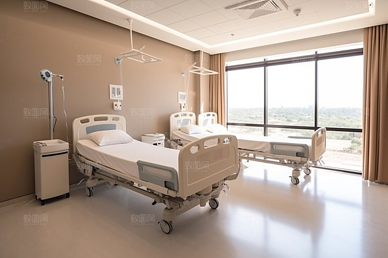 医院病房卫生医疗效果图