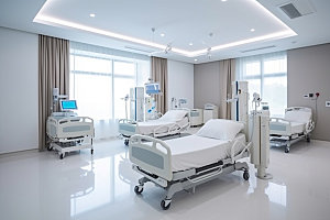 医院病房住院部医疗效果图