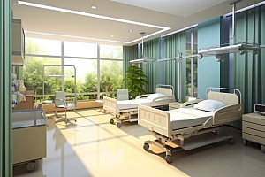 医院病房治疗设计效果图