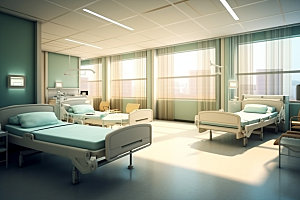 医院病房医疗诊疗效果图