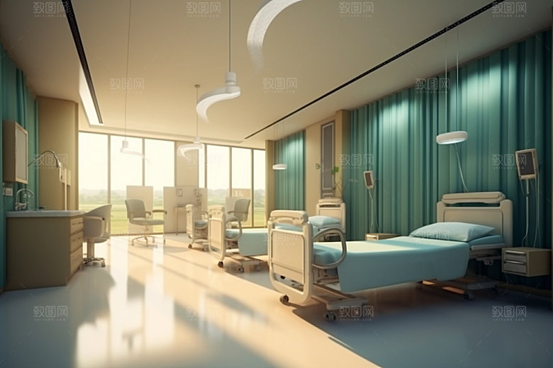 医院病房医疗设计效果图
