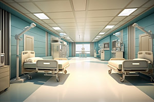 医院病房装潢医疗效果图