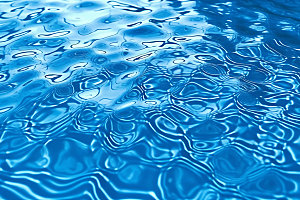 蓝色游泳池水波纹高清摄影图