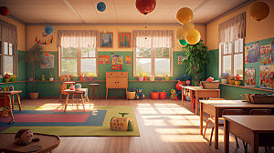 幼儿园教室室内童趣效果图