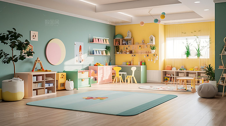 幼儿园教室装修童趣效果图