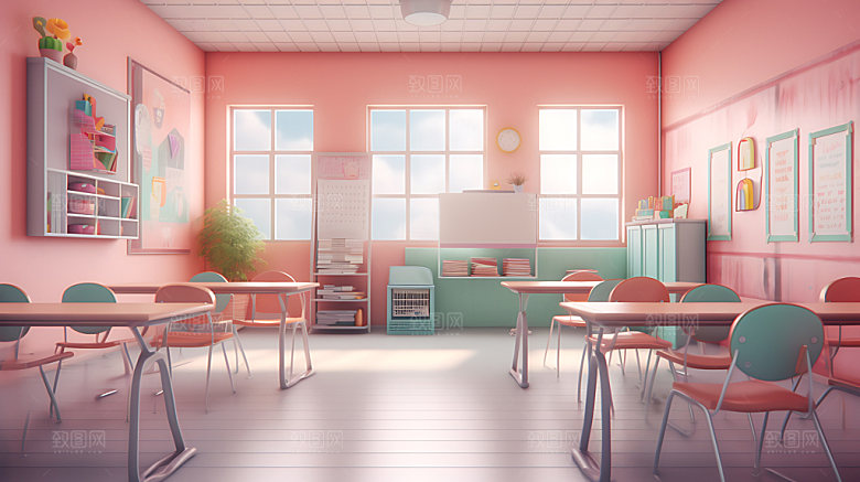 幼儿园教室温馨设计效果图