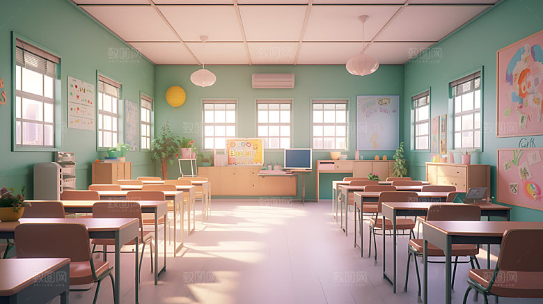 幼儿园教室设计温馨效果图