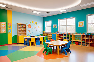幼儿园教室童趣可爱摄影图