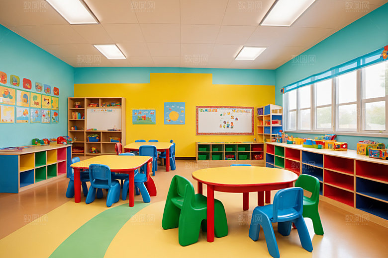 幼儿园教室童趣高清摄影图