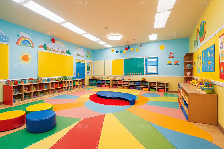 幼儿园教室学校童趣摄影图