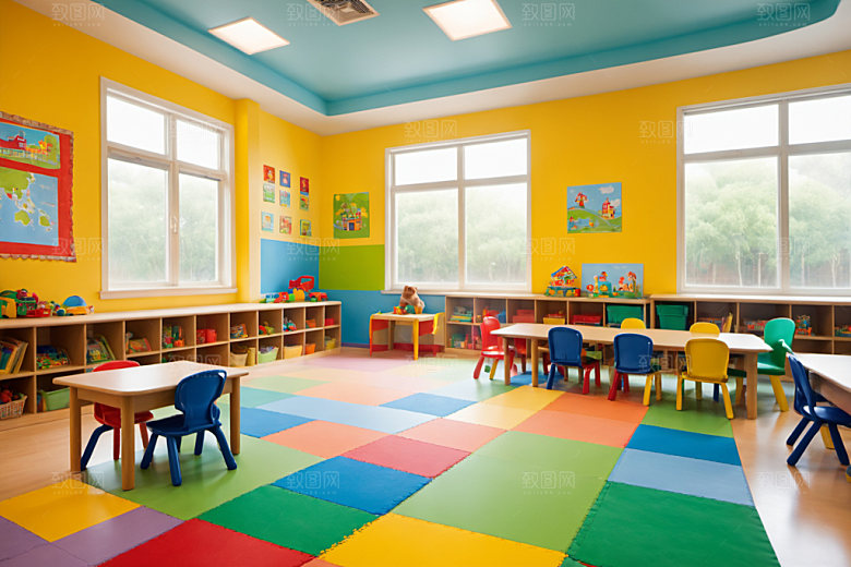 幼儿园教室学校高清摄影图
