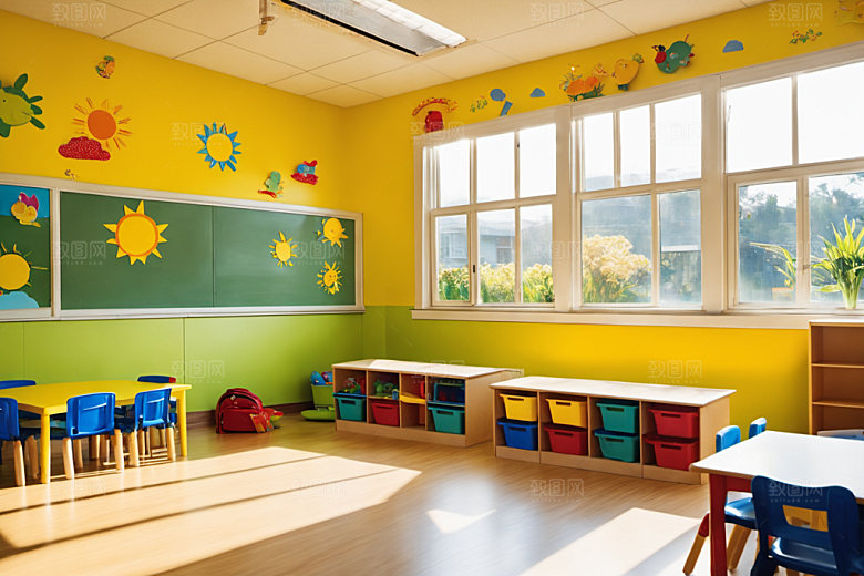 幼儿园教室高清童趣摄影图