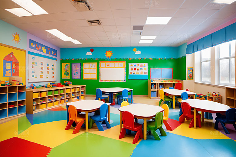 幼儿园教室学校幸福摄影图