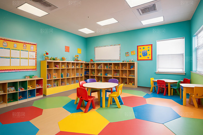 幼儿园教室学校幸福摄影图
