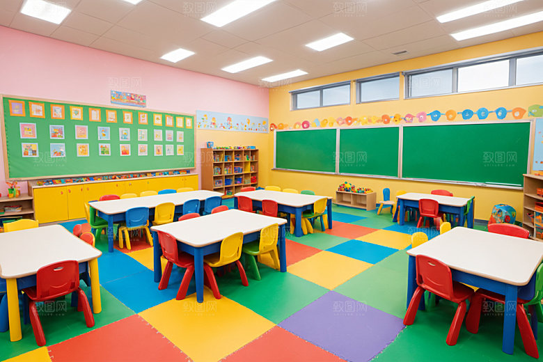 幼儿园教室幸福托儿所摄影图