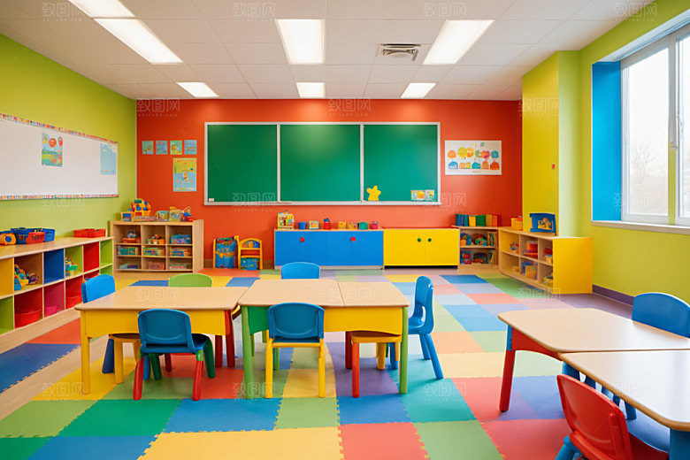 幼儿园教室高清可爱摄影图