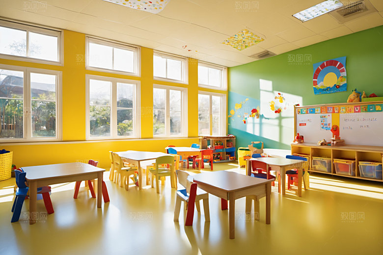 幼儿园教室幼教高清摄影图