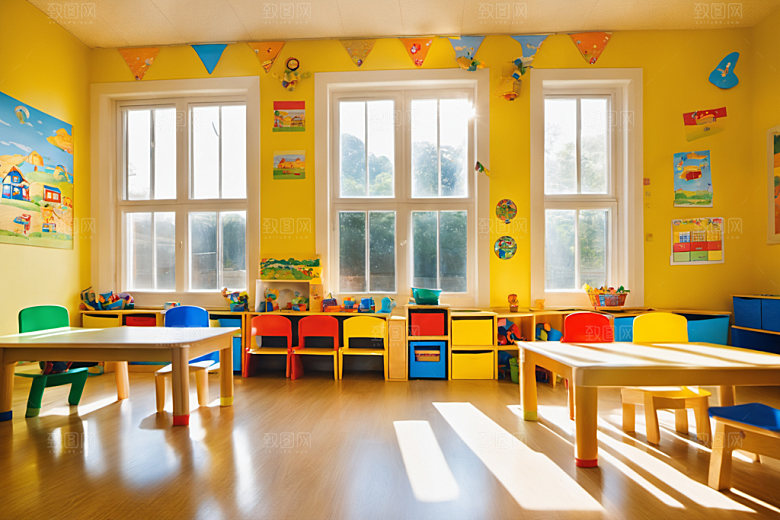 幼儿园教室童趣高清摄影图