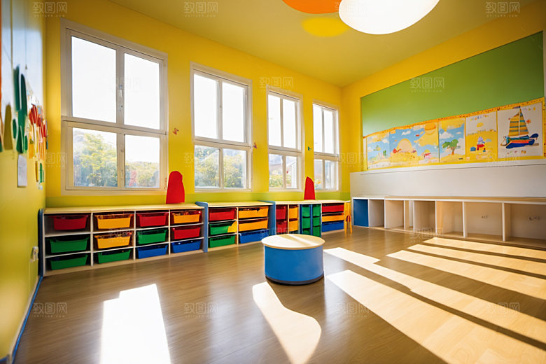 幼儿园教室幸福学校摄影图