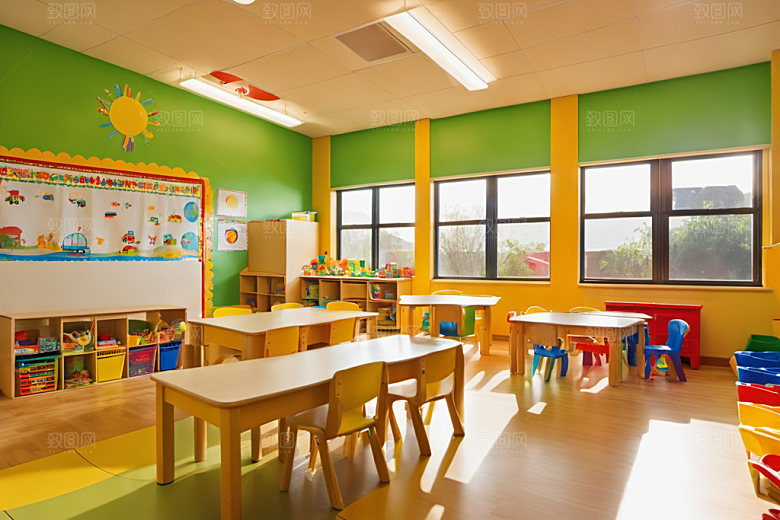 幼儿园教室高清室内摄影图