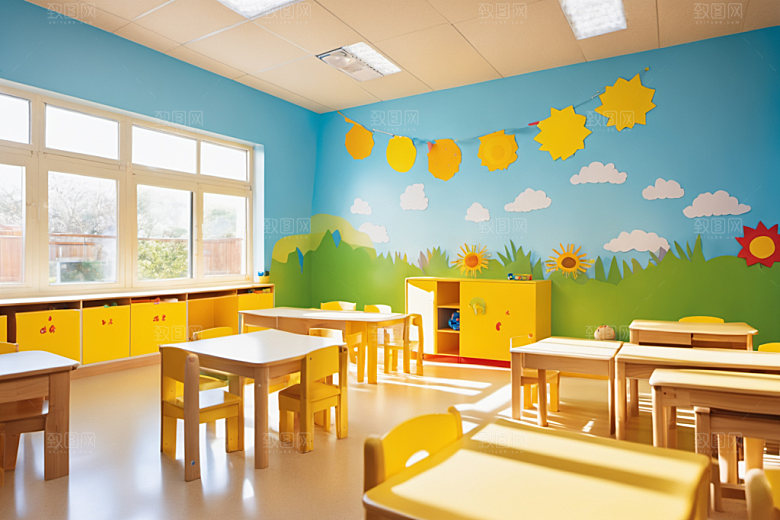 幼儿园教室学校童趣摄影图