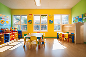 幼儿园教室学校高清摄影图