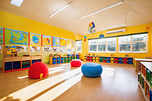 幼儿园教室可爱高清摄影图