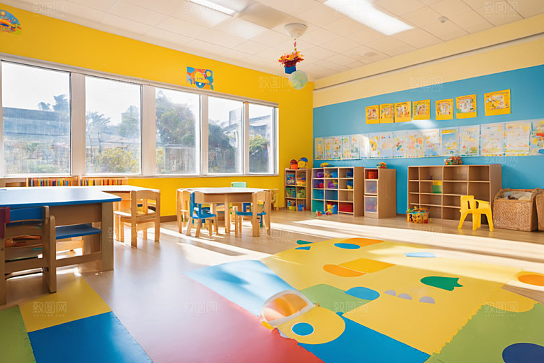 幼儿园教室幼教学校摄影图