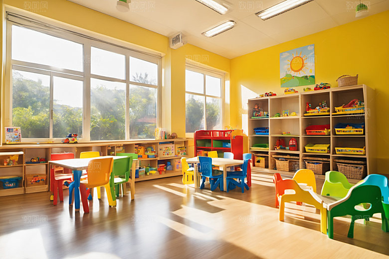 幼儿园教室学校幸福摄影图