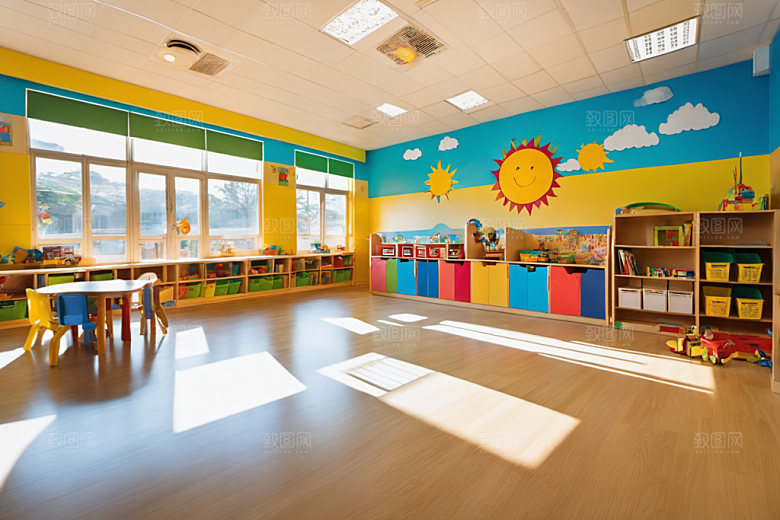 幼儿园教室学校高清摄影图