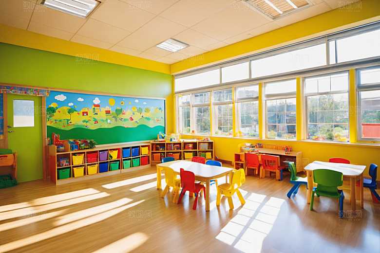 幼儿园教室学校童趣摄影图