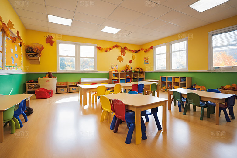 幼儿园教室幼教学校摄影图