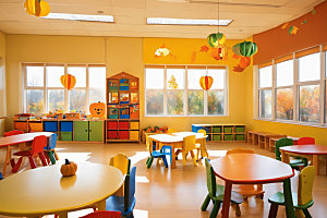 幼儿园教室童趣室内摄影图