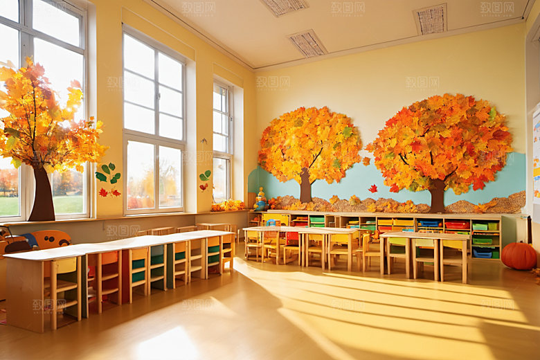 幼儿园教室幼教学校摄影图