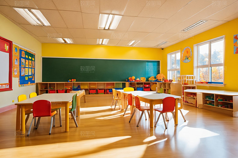幼儿园教室童趣学校摄影图