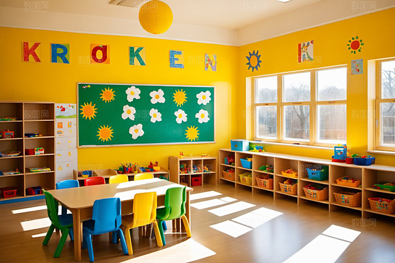 幼儿园教室童趣托儿所摄影图