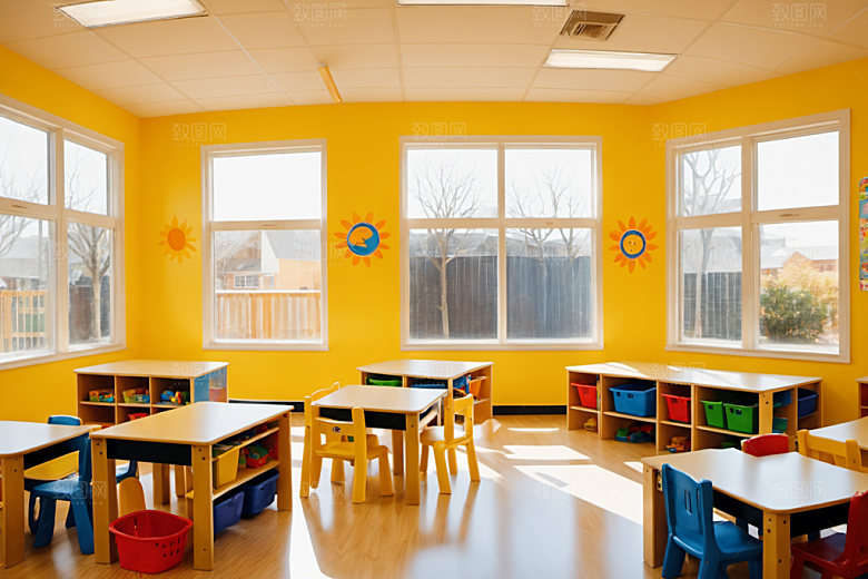 幼儿园教室幼教学校摄影图