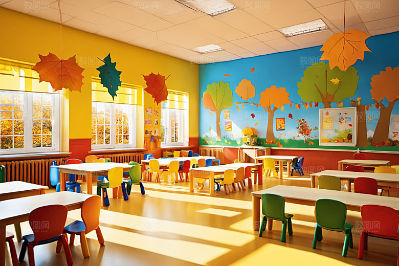 幼儿园教室学校高清摄影图