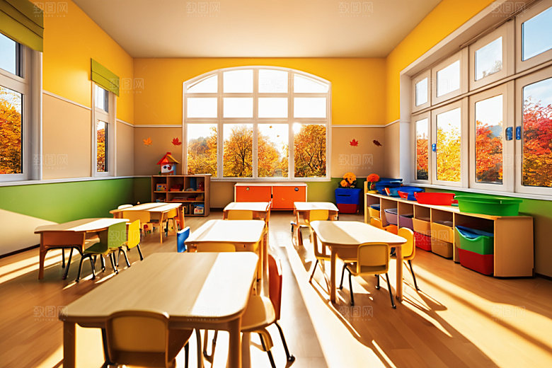 幼儿园教室学校托儿所摄影图