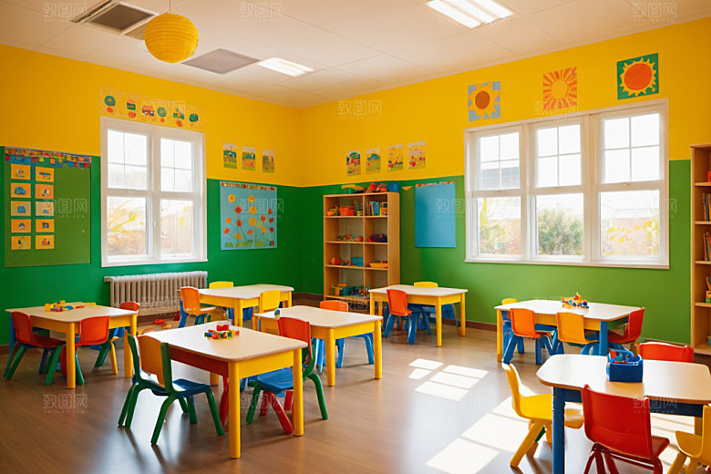 幼儿园教室童趣托儿所摄影图