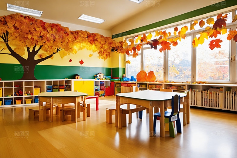 幼儿园教室室内学校摄影图