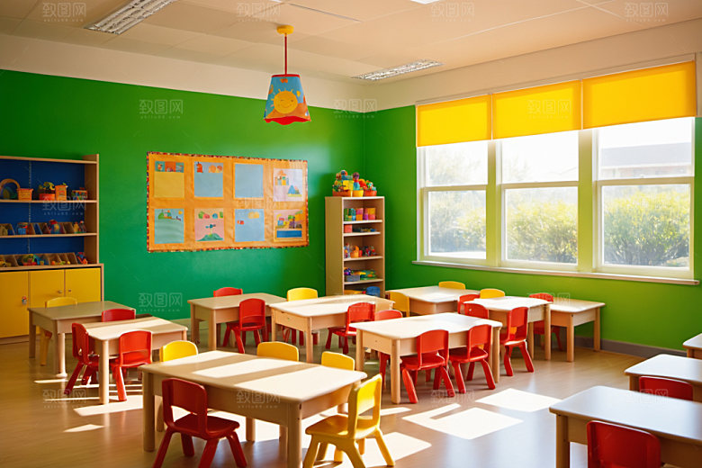 幼儿园教室高清童趣摄影图