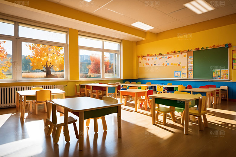 幼儿园教室高清可爱摄影图