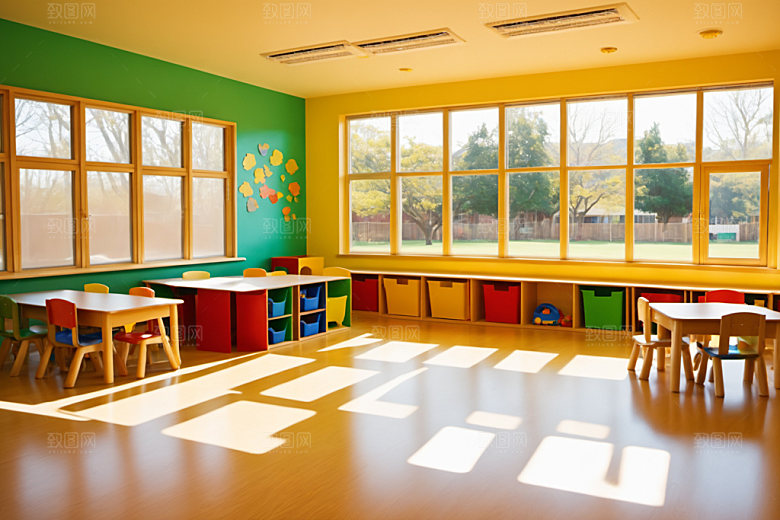 幼儿园教室学校高清摄影图