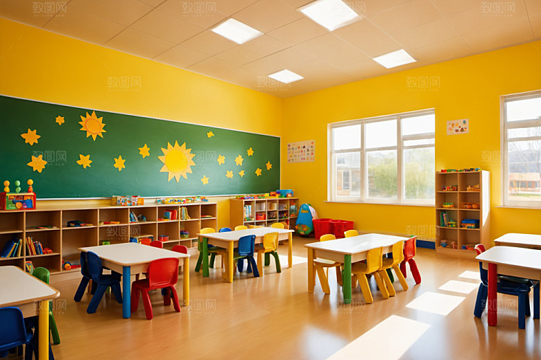 幼儿园教室托儿所可爱摄影图