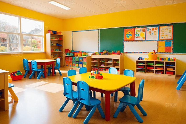 幼儿园教室高清室内摄影图