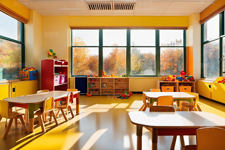 幼儿园教室高清学校摄影图