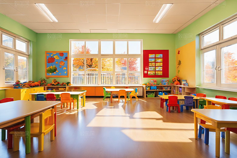 幼儿园教室高清童趣摄影图