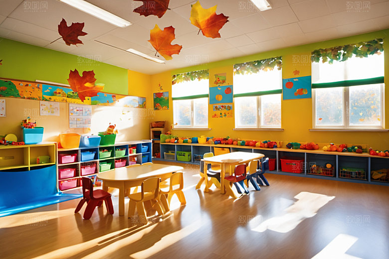 幼儿园教室童趣学校摄影图